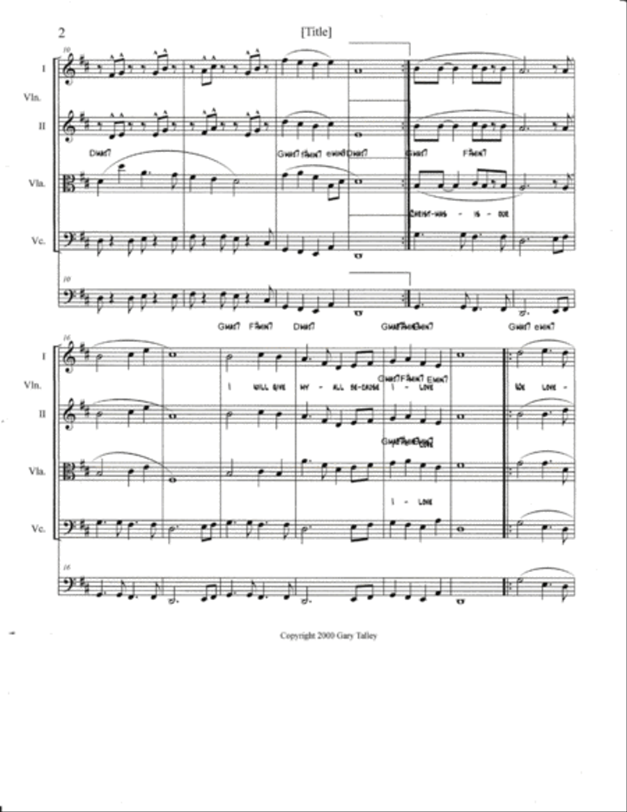Christmas Joy - Score Only String Orchestra scores gallery preview page 2