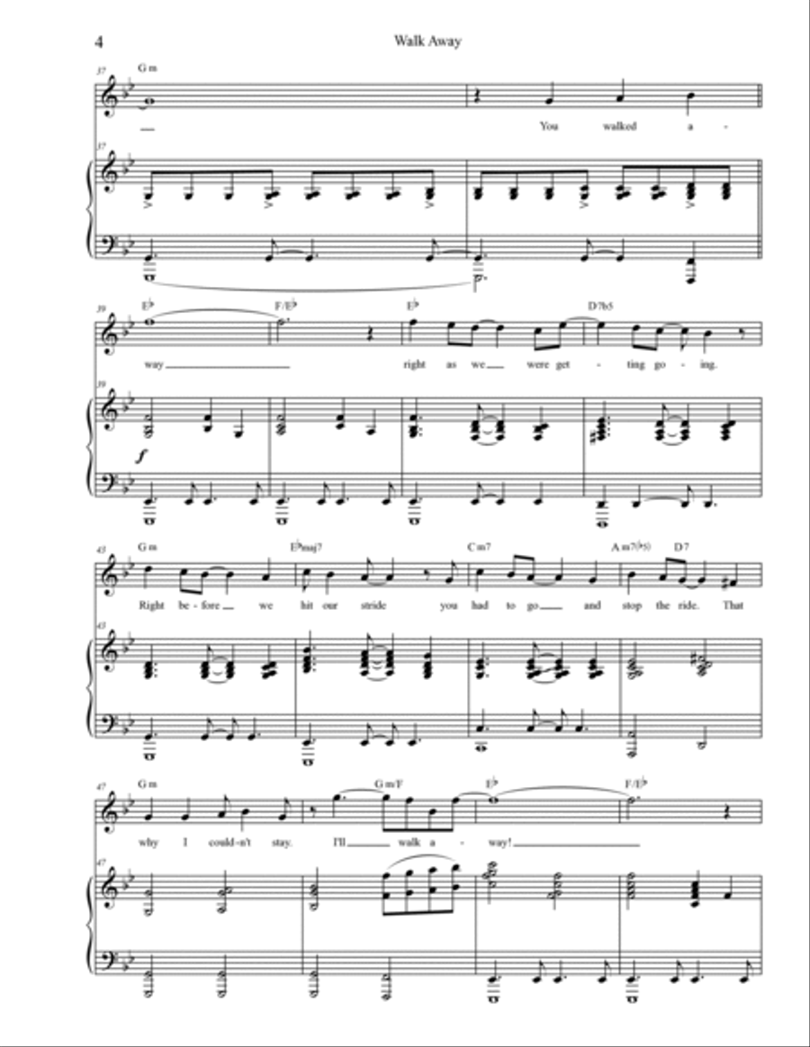 Walk Away Voice scores gallery preview page 4