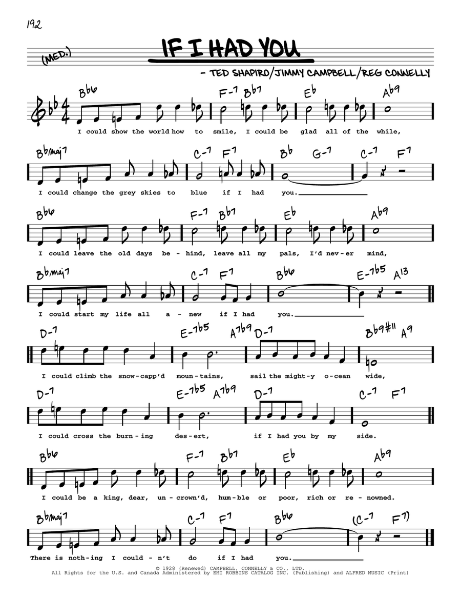 If I Had You (High Voice) High Voice scores gallery preview page 1