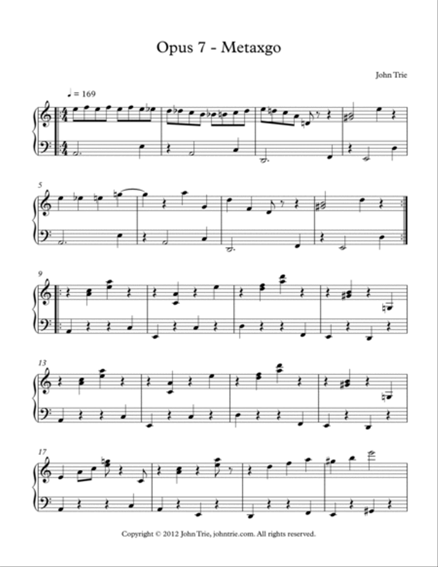 Opus 7 - Metaxgo Opus 7 - Metaxgo Harmonium scores gallery preview page 2