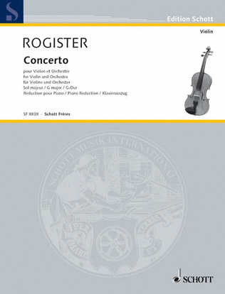 Book cover for Violin Concerto in G