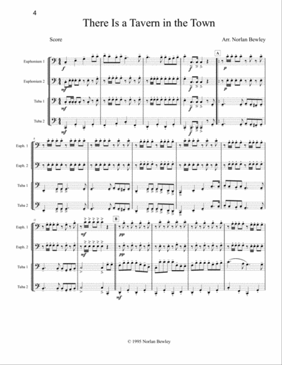 Octubafest Music Score Book - Tuba/Euphonium Quartet Euphonium Quartet scores gallery preview page 6