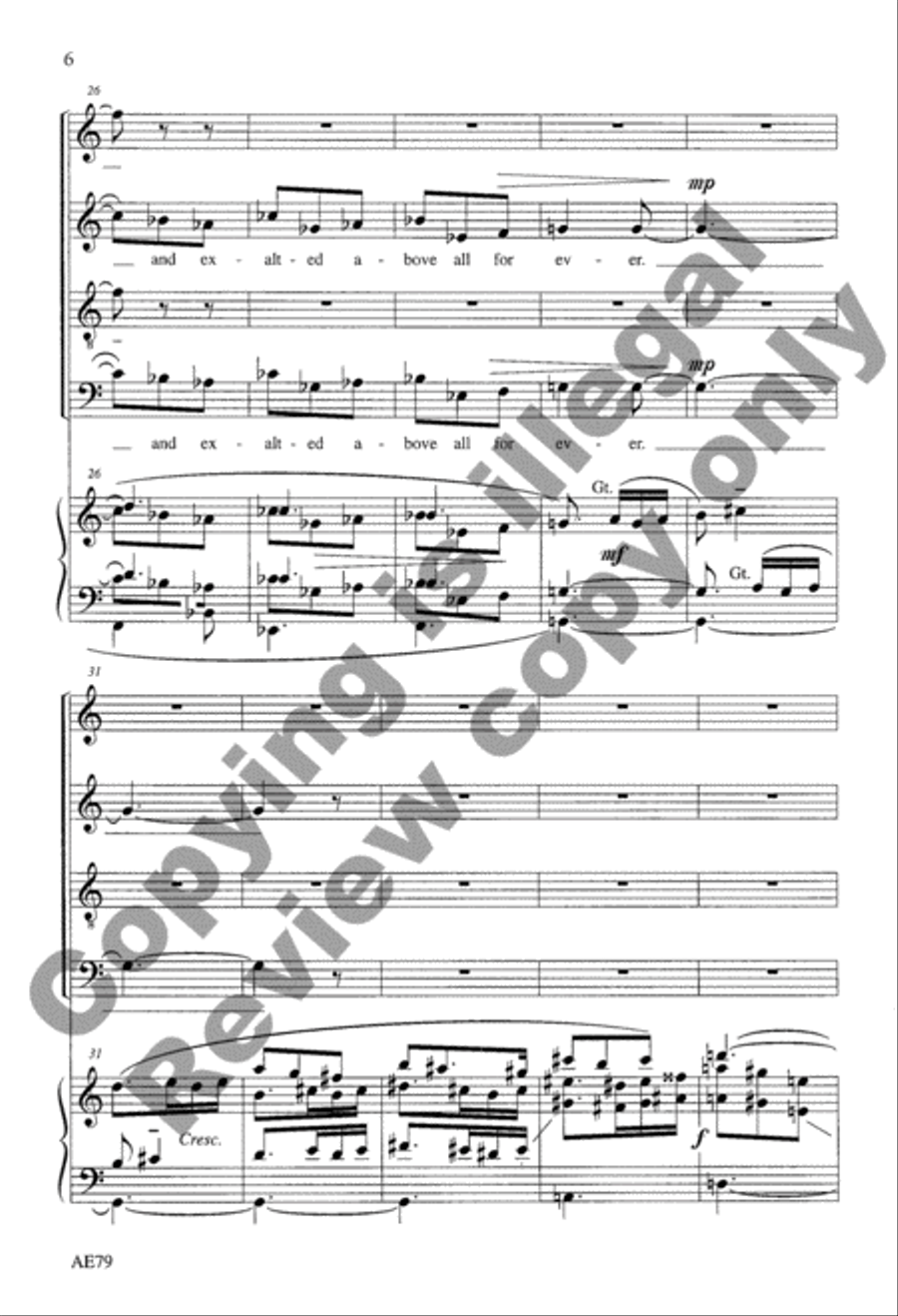 A Song of Praise 4-Part scores gallery preview page 6