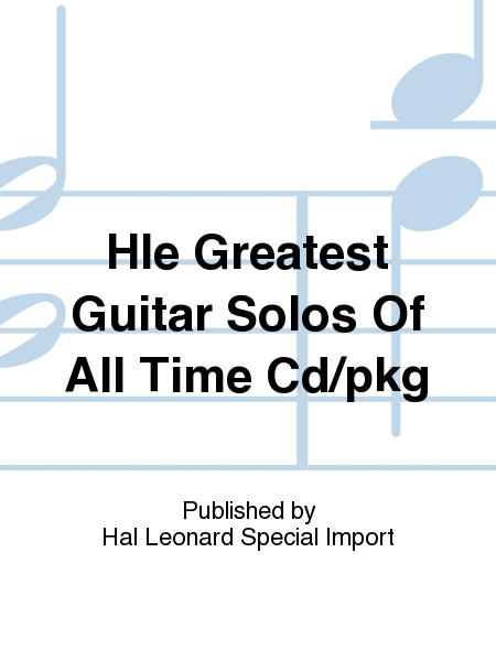 Hle Greatest Guitar Solos Of All Time Cd/pkg