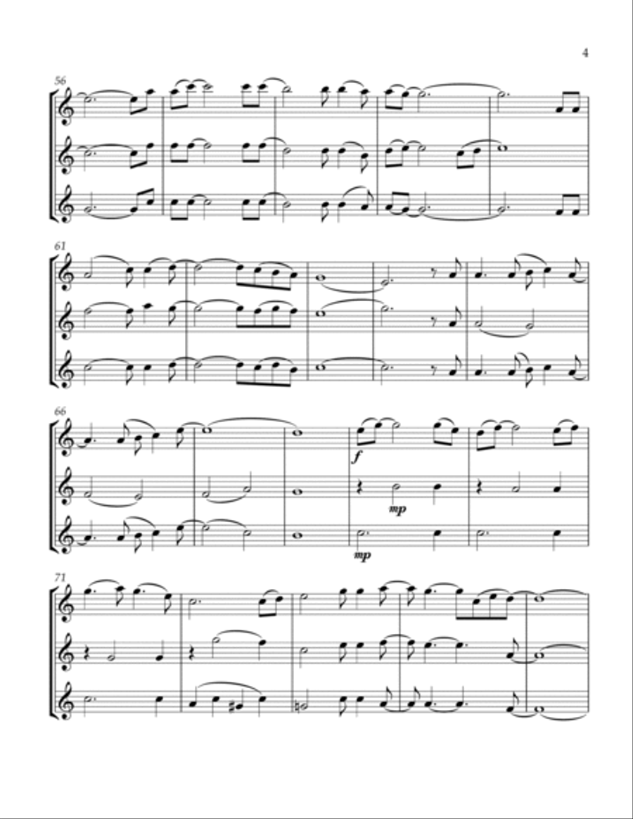 My Sweet Lady String Trio scores gallery preview page 5