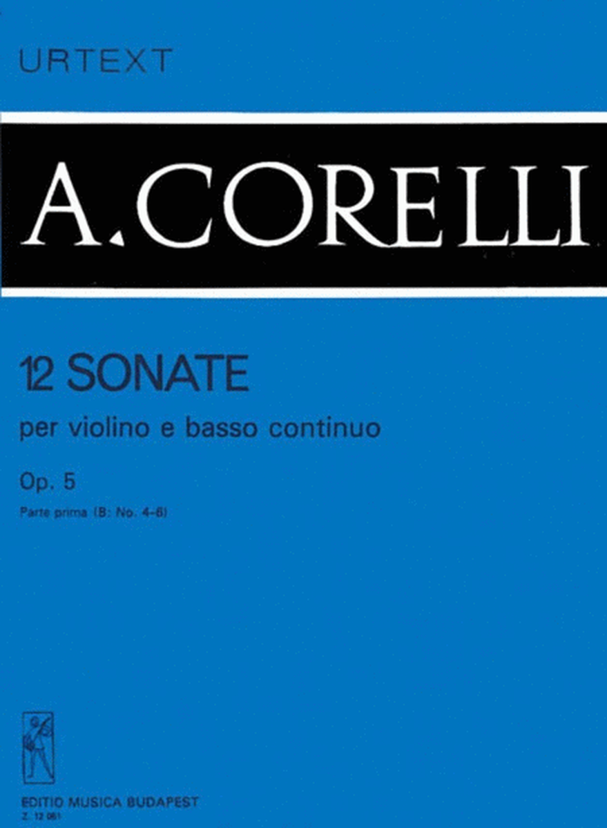 12 Sonatas Op 5 Vol B Violin & Basso Continuo
