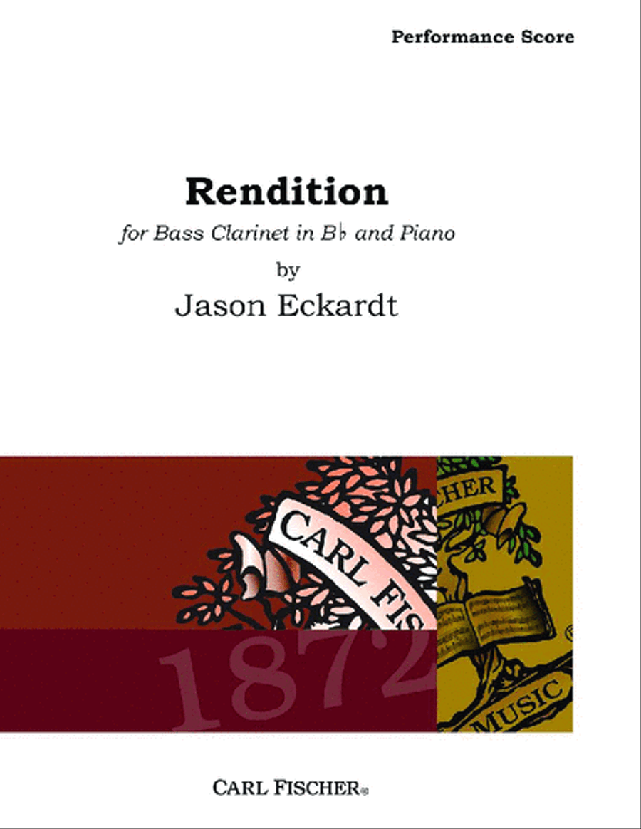 Rendition Bass Clarinet scores gallery preview page 1