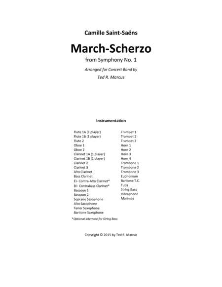 March-Scherzo from Symphony No. 1 image number null