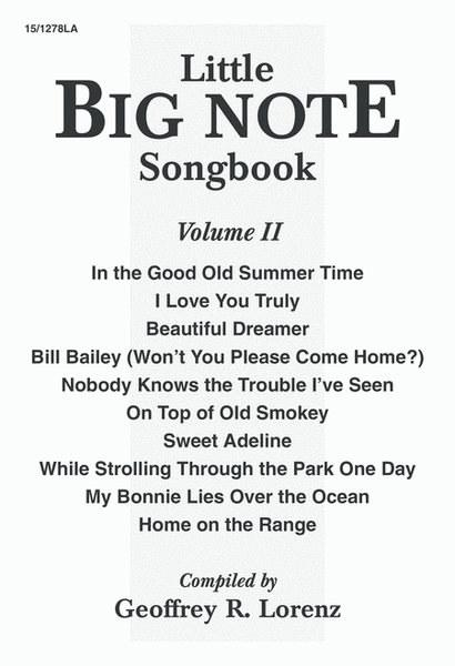 Little Big Note Songbook - Secular Edition