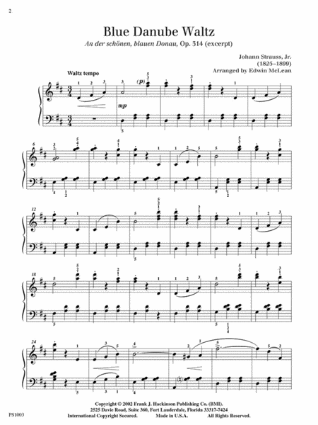 Blue Danube Waltz (Op. 314 excerpt)