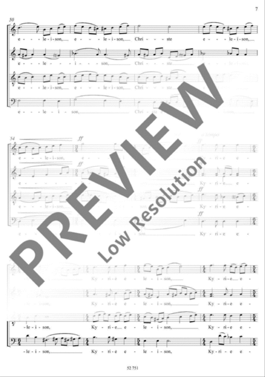 Missa 4-Part scores gallery preview page 8