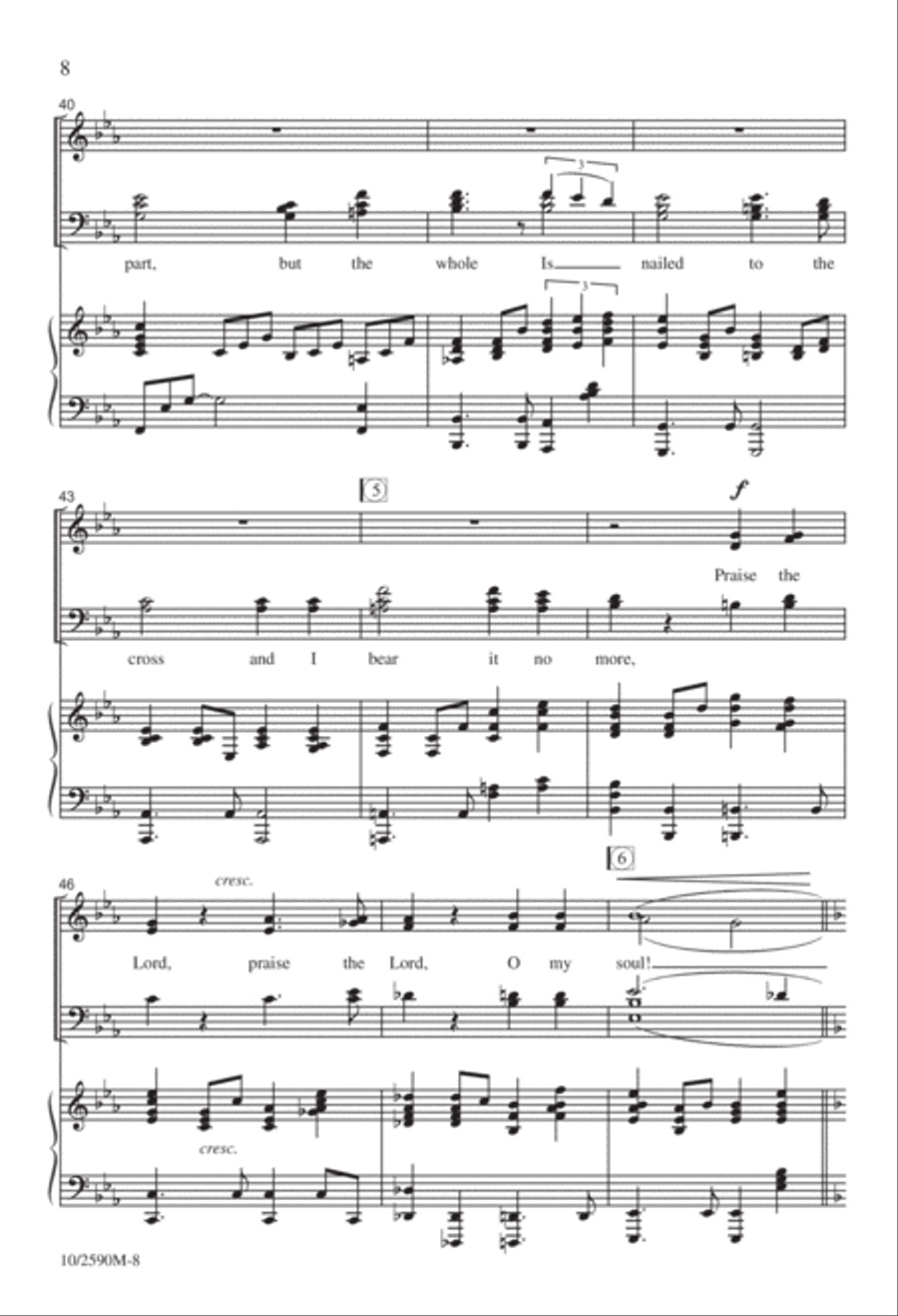 It Is Well With My Soul Divisi scores gallery preview page 8