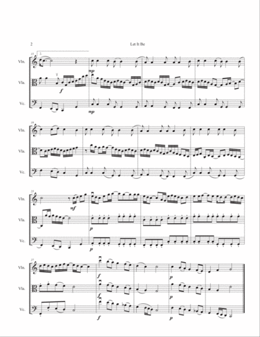 Let It Be String Trio scores gallery preview page 2