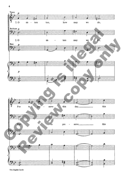 Two English Carols (Choral Score)