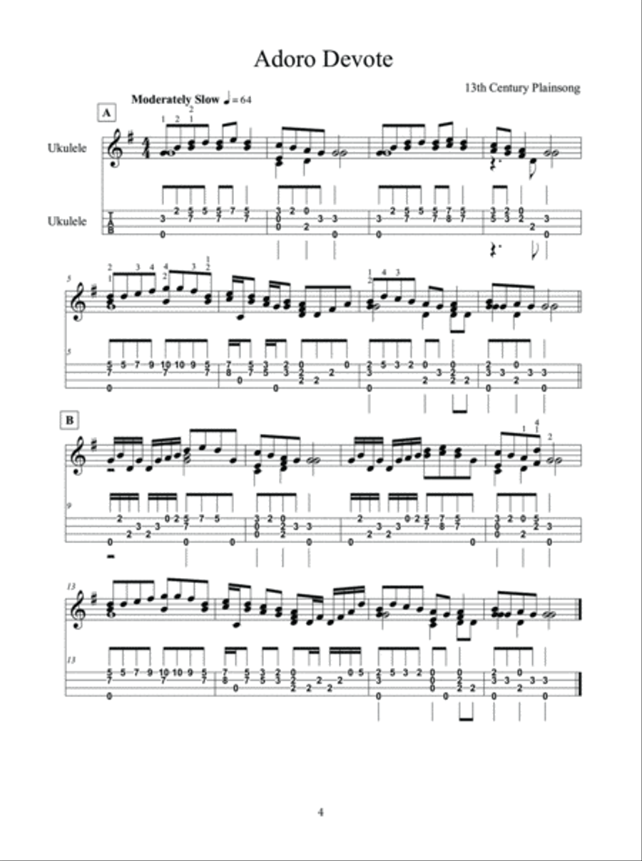 Ukulele Picking Tunes - Early Music Gems Ukulele scores gallery preview page 5