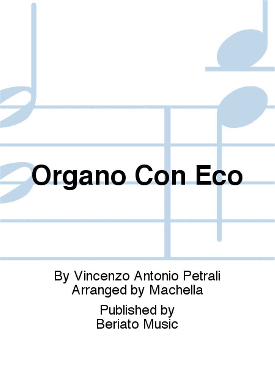 Organo Con Eco Organo Con Eco Organ scores gallery preview page 1