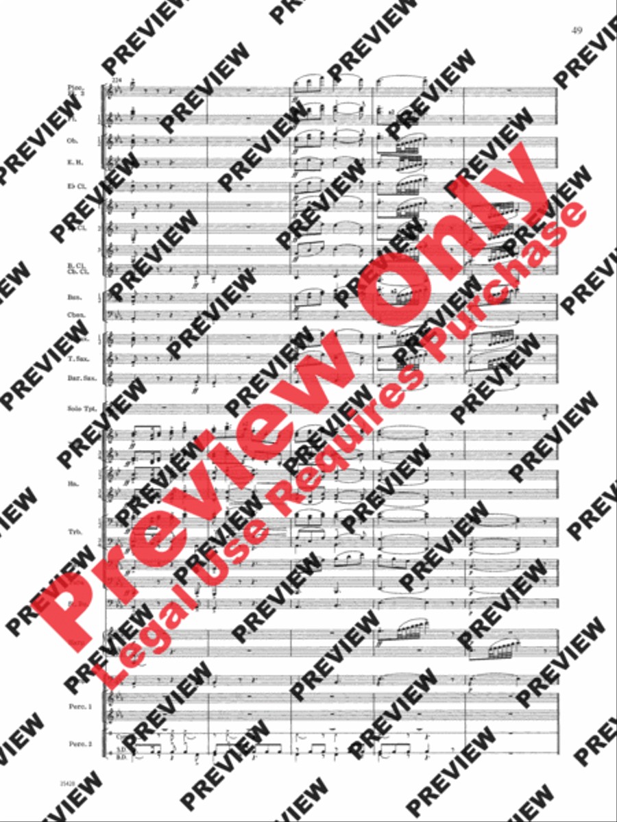 Le Carnaval de Venise Concert Band scores gallery preview page 50