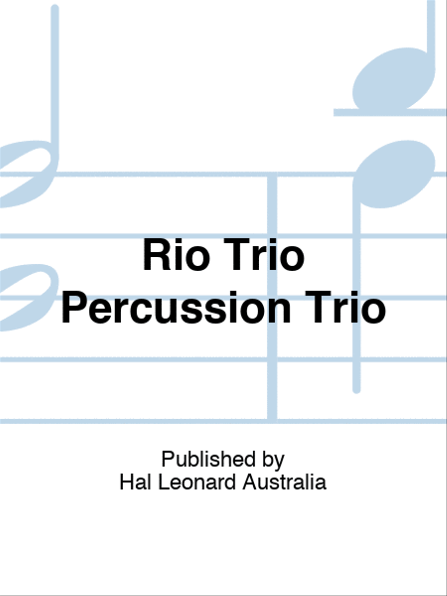 Rio Trio Percussion Trio Percussion scores gallery preview page 1