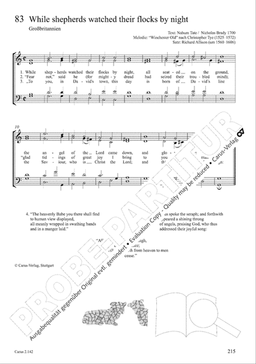 Christmas Carols of the World. Choral collection 4-Part scores gallery preview page 179