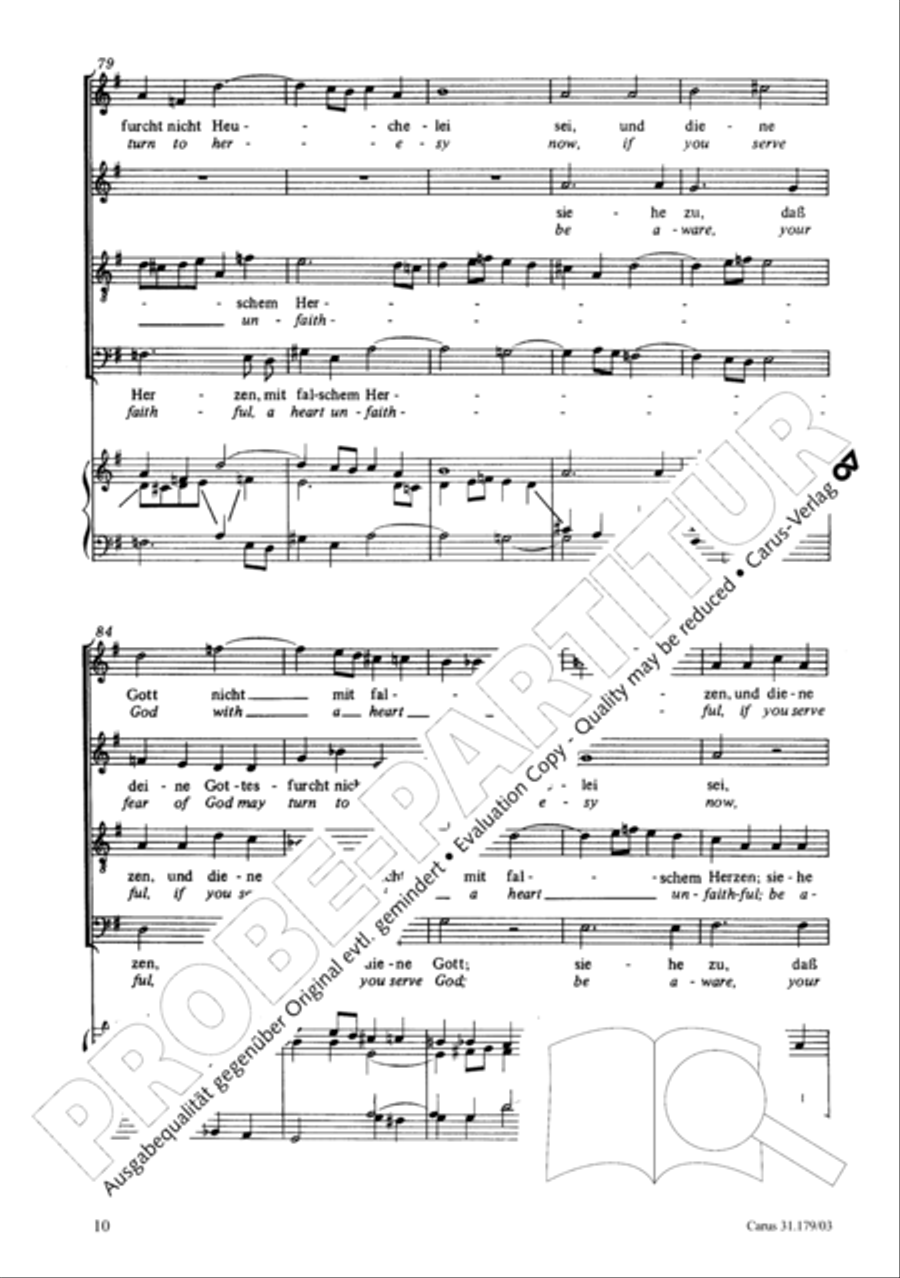 Be aware, your fear of God may turn to heresy (Siehe zu, dass deine Gottesfurcht nicht Heuchelei sei) STB scores gallery preview page 11