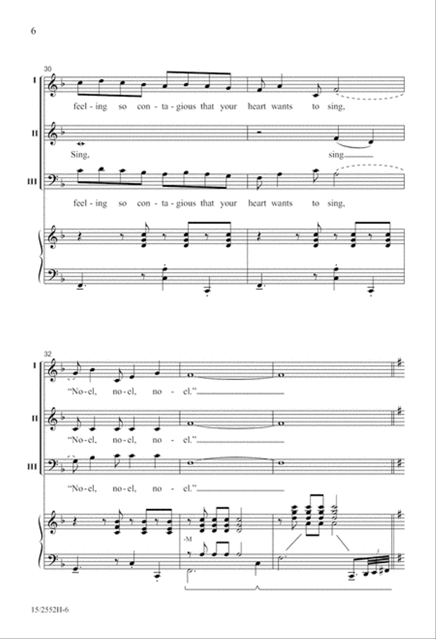 Jamaican Noel 3-Part scores gallery preview page 7