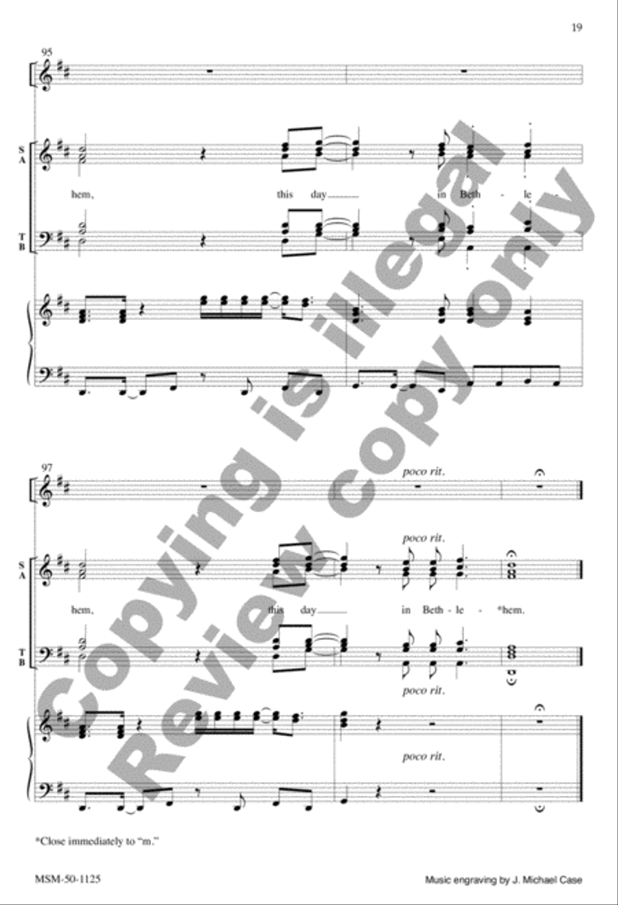 A King Is Born 4-Part scores gallery preview page 19