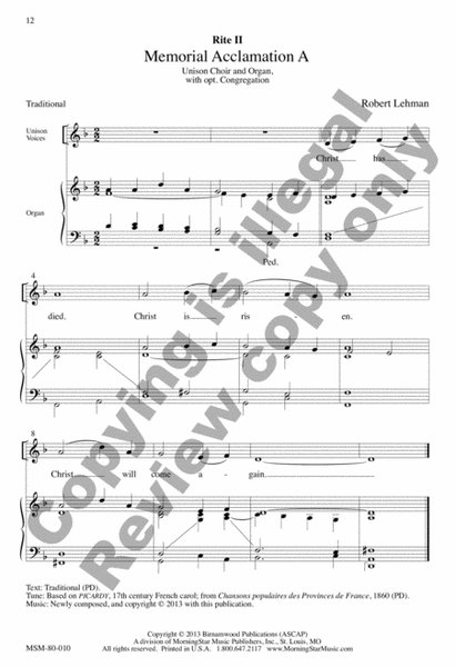 Advent Mass (Choral Score)