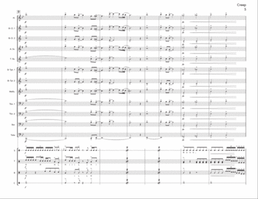 Creep Creep Marching Band scores gallery preview page 6
