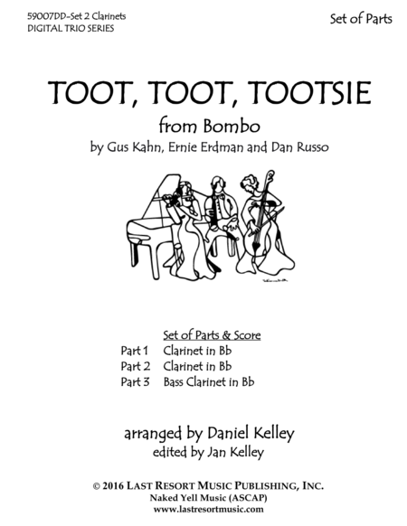Toot, Toot, Toostie for Clarinet Trio