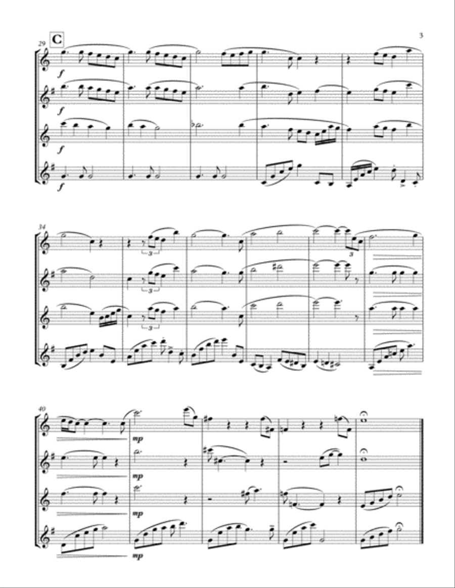 Theme From Ice Castles (through The Eyes Of Love) Woodwind Quartet scores gallery preview page 3