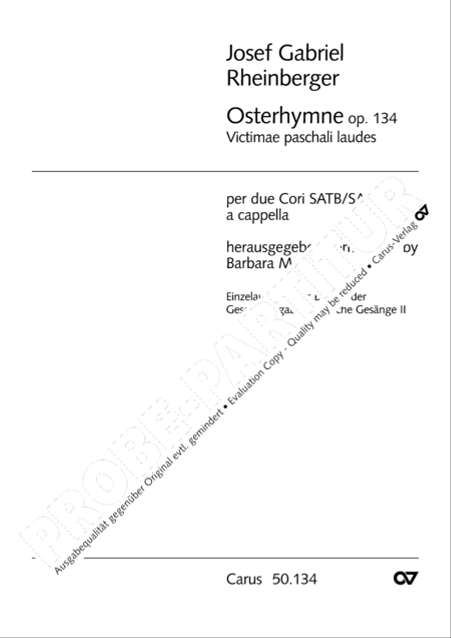 Osterhymne 4-Part scores gallery preview page 2
