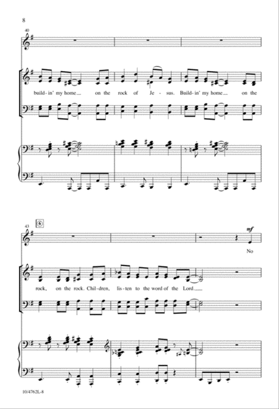Home on the Rock 4-Part scores gallery preview page 8