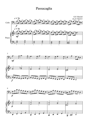 Passacaglia, Handel-Halvorsen, For Cello & Piano