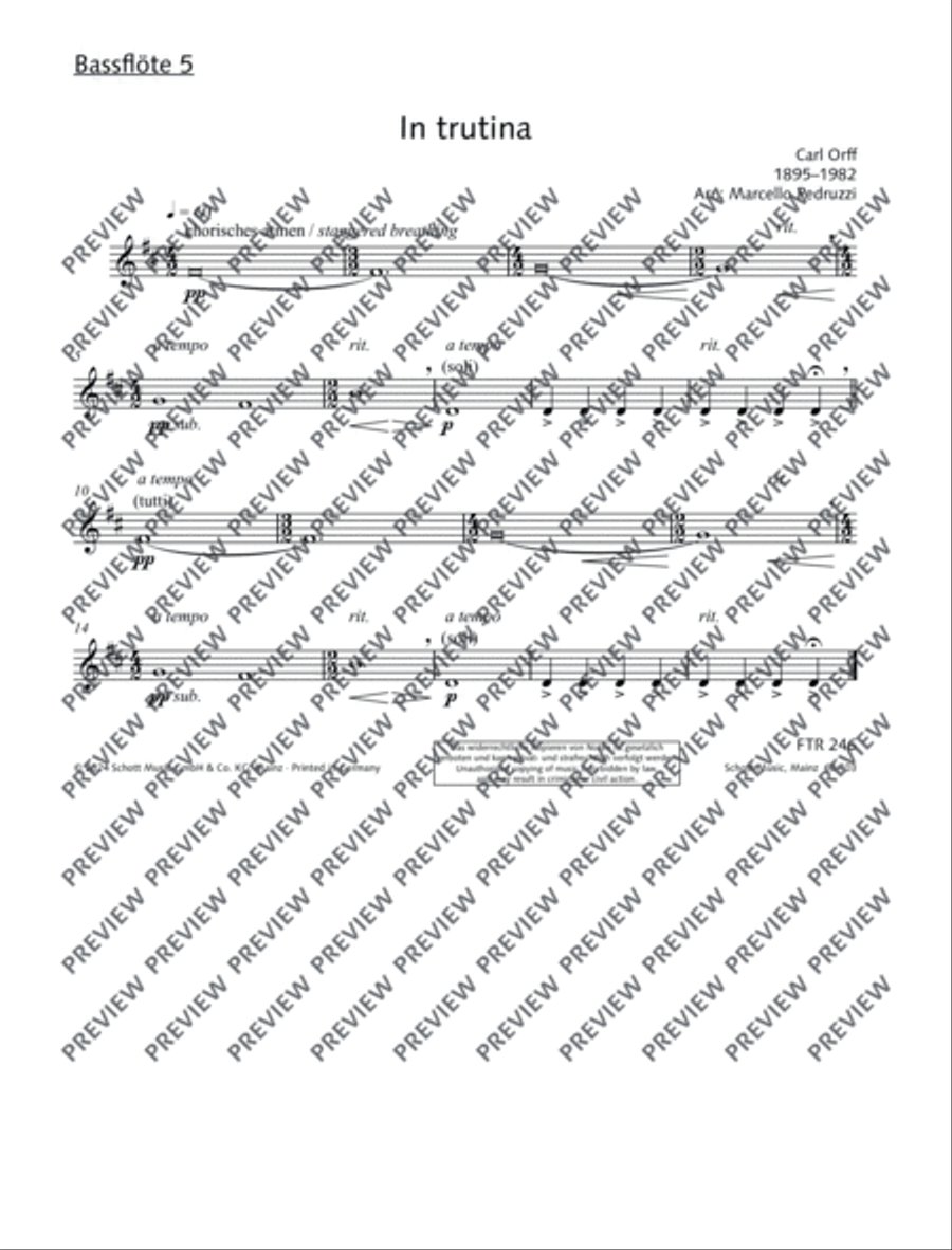 In trutina Flute Choir scores gallery preview page 19