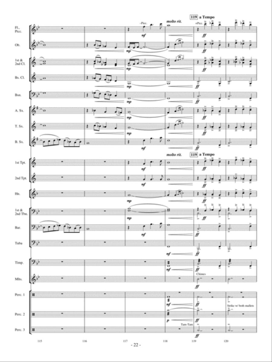 The Witch and the Saint Concert Band scores gallery preview page 21