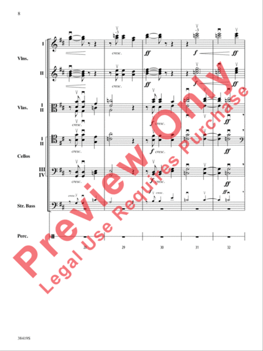 Highlights from the 1812 Overture String Orchestra scores gallery preview page 9