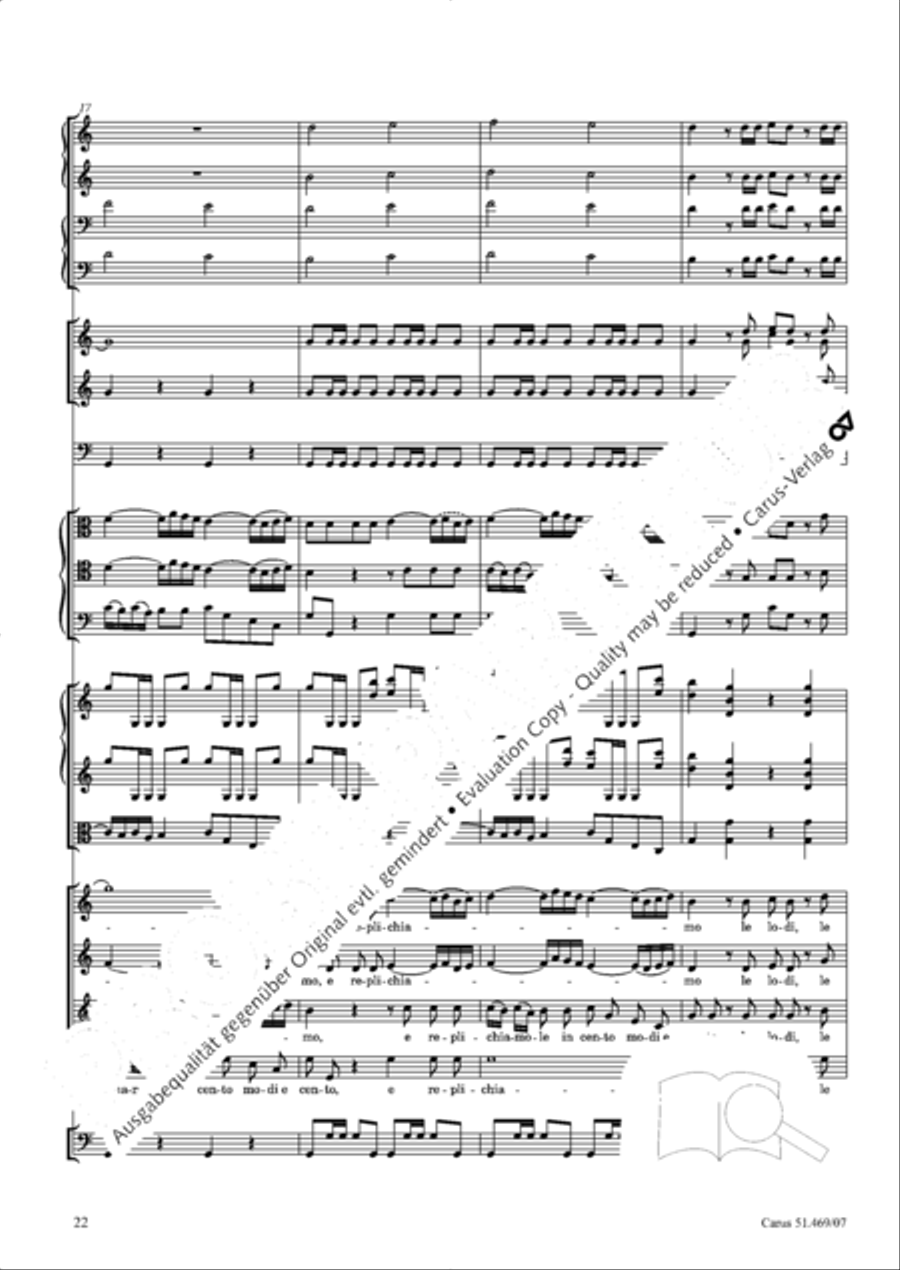 Davide penitente 4-Part scores gallery preview page 35