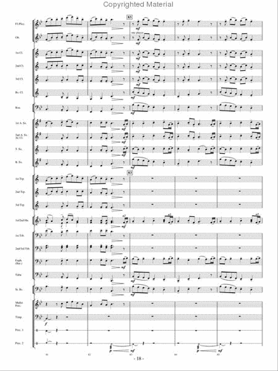 Make A Joyful Noise Concert Band scores gallery preview page 17