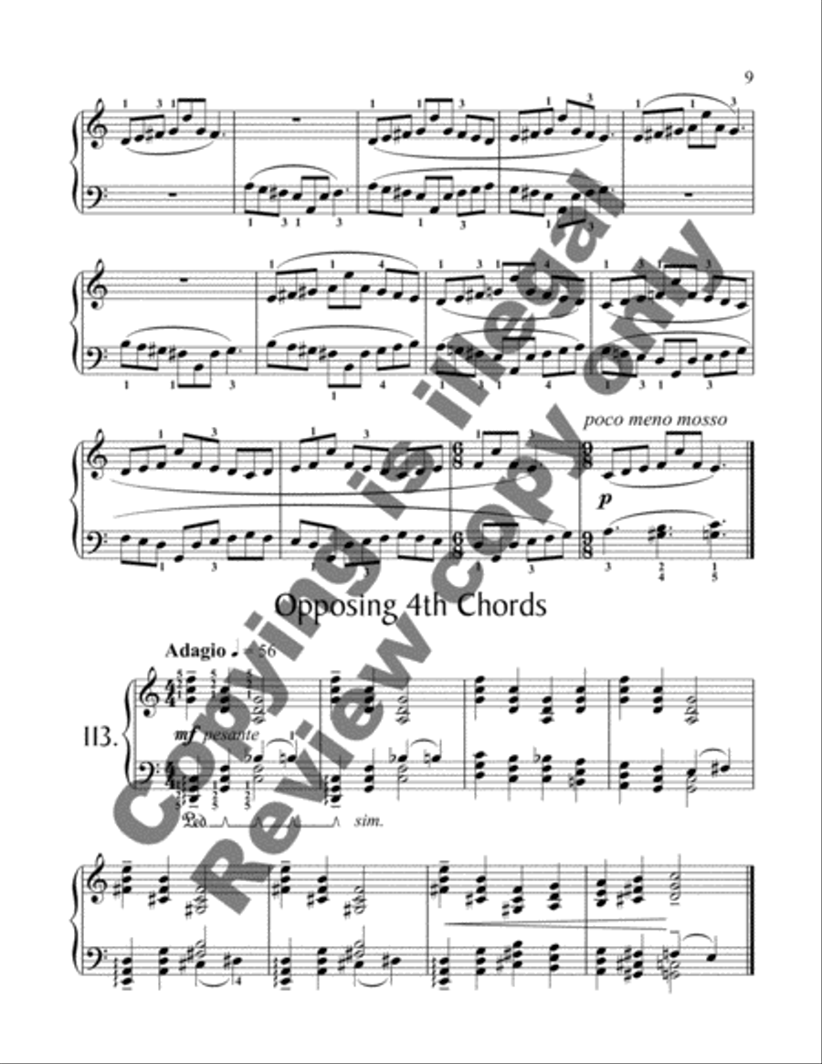 175 Exertudes, Book 4: Advanced I Piano Method scores gallery preview page 7