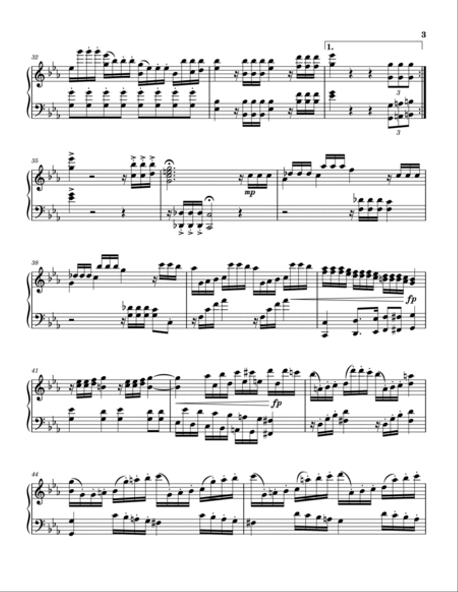 Beethoven's 5th Symphony Piano Solo scores gallery preview page 3