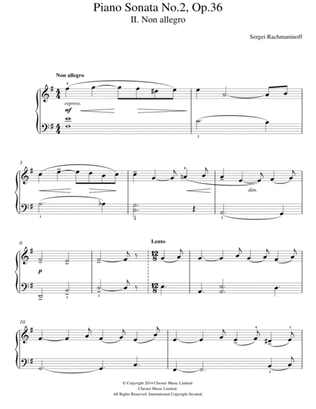 Book cover for Piano Sonata No. 2, Op. 36 - 2nd Movement
