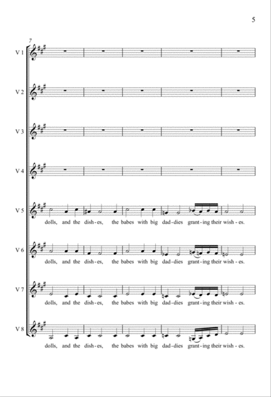 Pity the Beautiful A Cappella scores gallery preview page 5