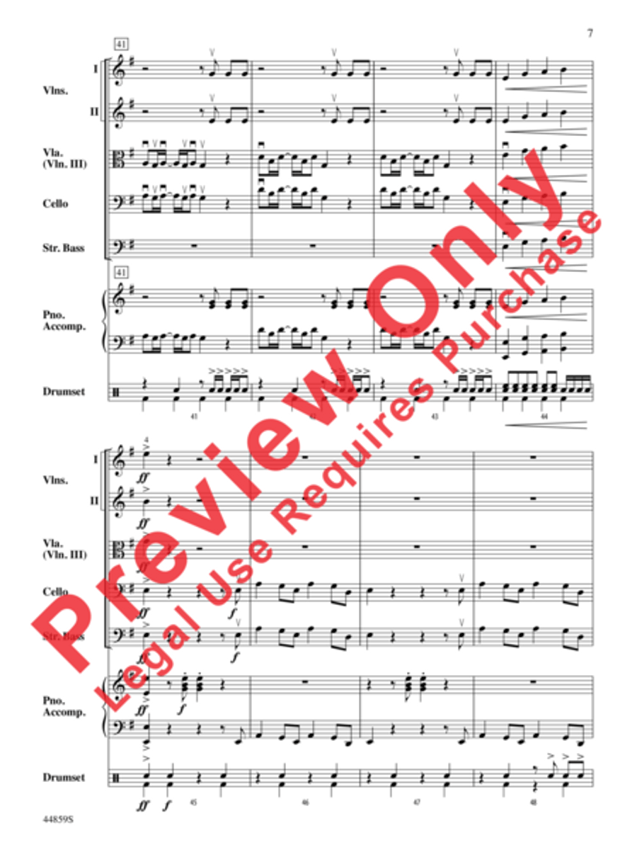 Uptown Funk, Theme from String Orchestra scores gallery preview page 8