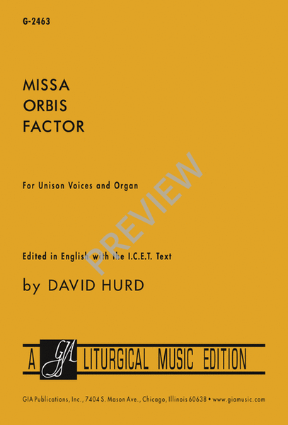 Missa orbis factor