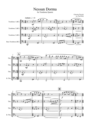 Nessun Dorma - Trombone Choir