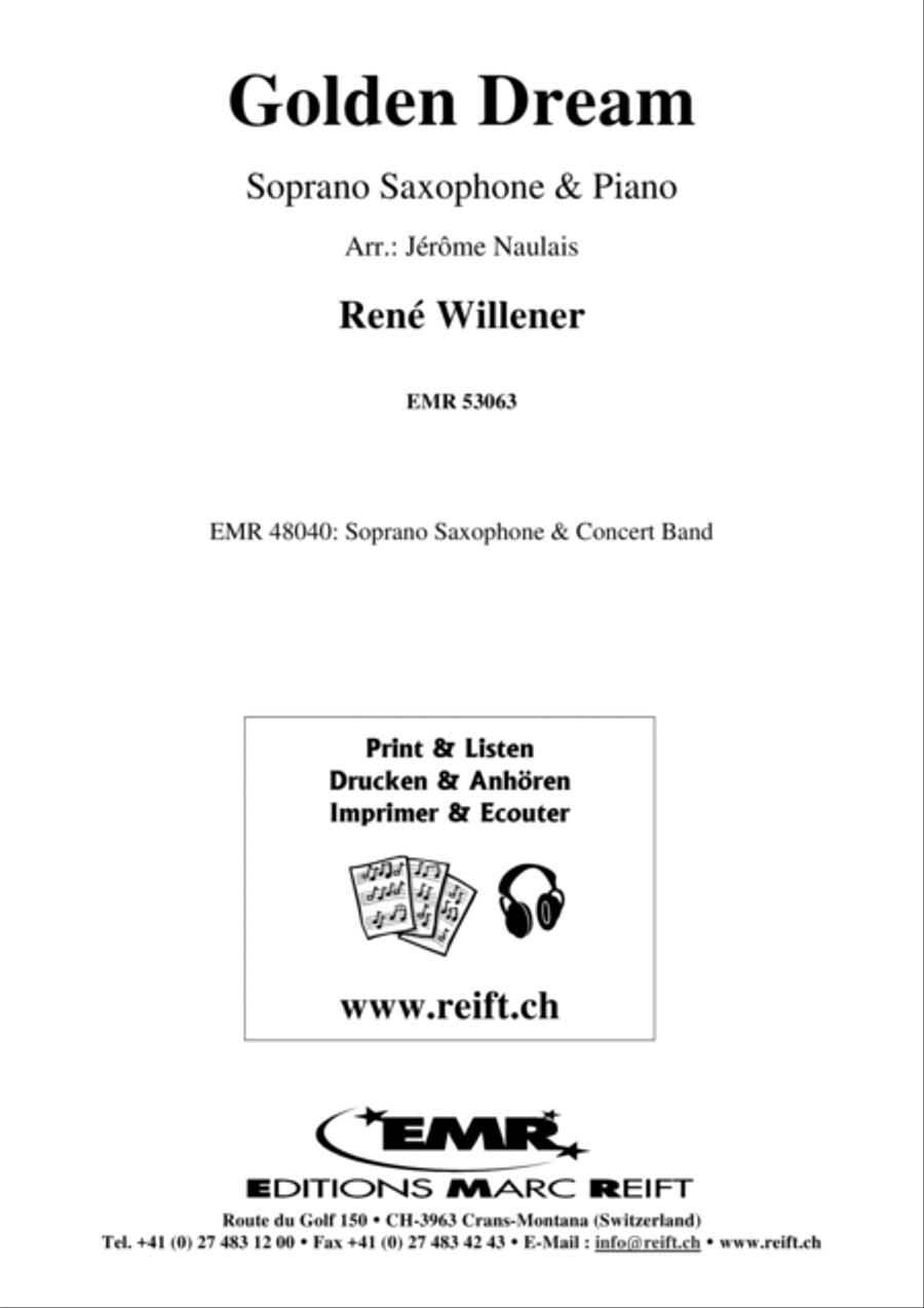 Golden Dream Soprano Saxophone scores gallery preview page 1