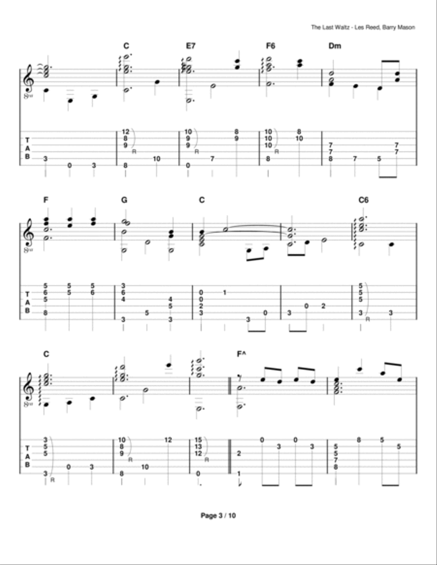 The Last Waltz Electric Guitar scores gallery preview page 3