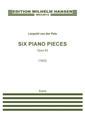 Book cover for Six Piano Pieces, Op. 50