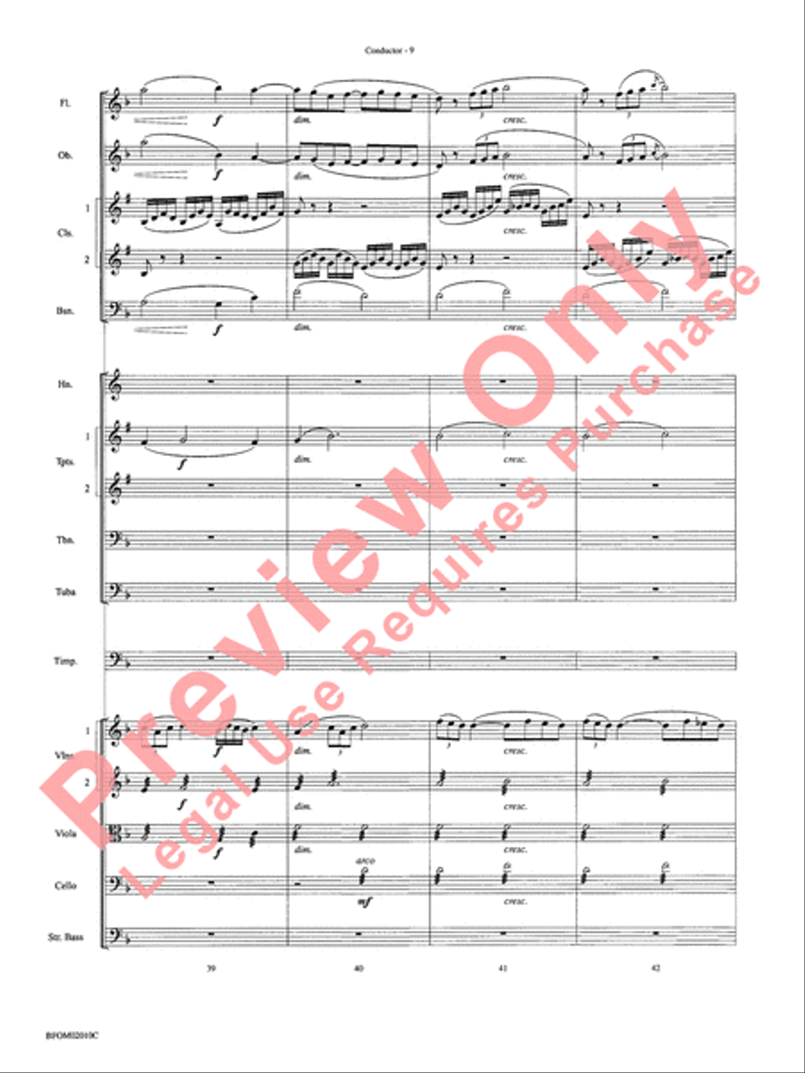 Largo (Going Home from the New World Symphony) Full Orchestra scores gallery preview page 12