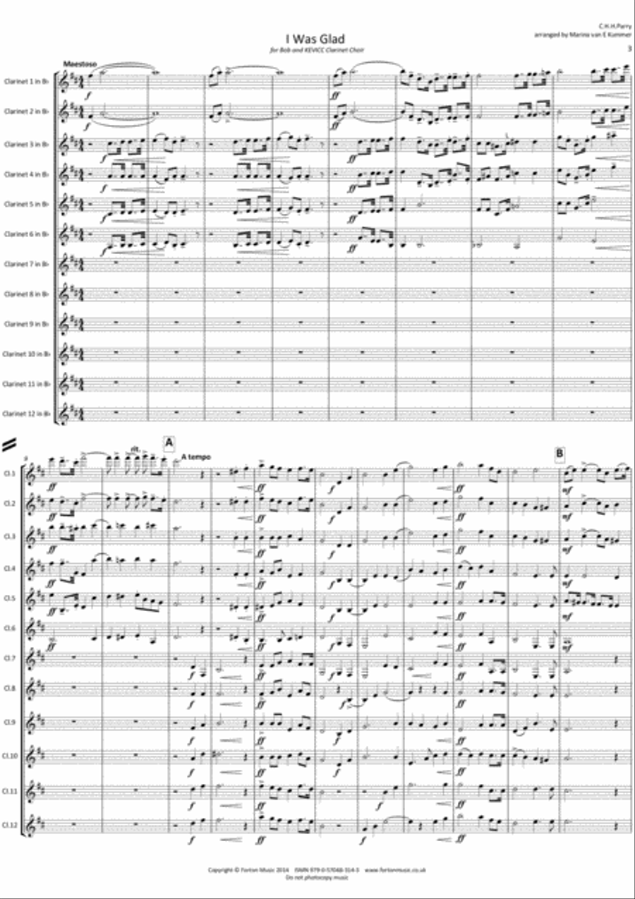 I was Glad Set of Parts scores gallery preview page 3